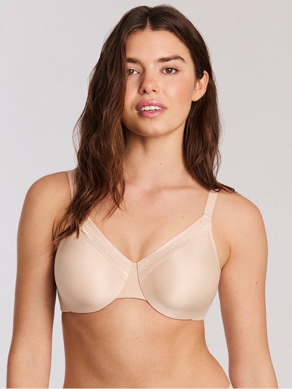 Wacoal Perfect Primer Full Figure Underwire Bra Sand Size 34 H 855213 Like New